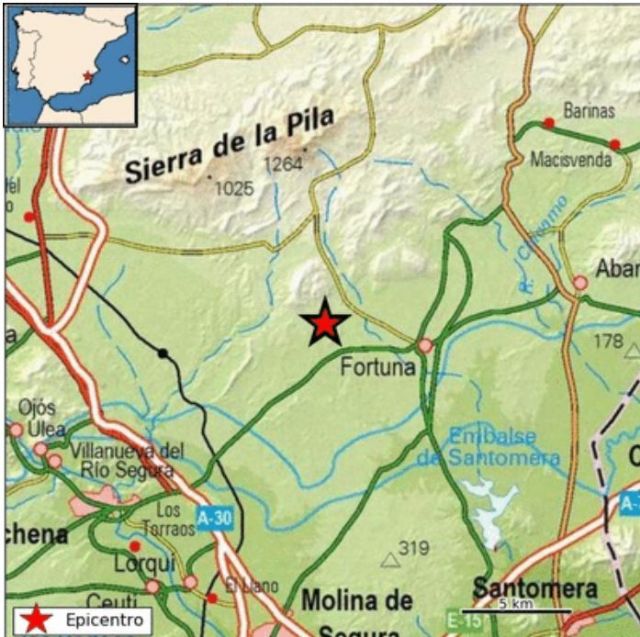 IGN confirma movimiento sísmico sentido esta mañana en Fortuna de magnitud 2.4 - 1, Foto 1