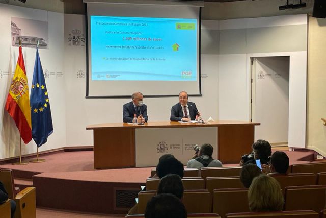 El Gobierno destinará 1.589 millones de euros a políticas de Cultura y Deporte en 2022, casi un 40% más que este año - 1, Foto 1