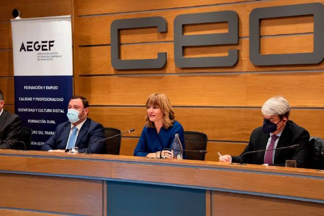 Alegría interviene en la Asamblea General de la Asociación Estatal de Grandes Empresas de Formación - 1, Foto 1
