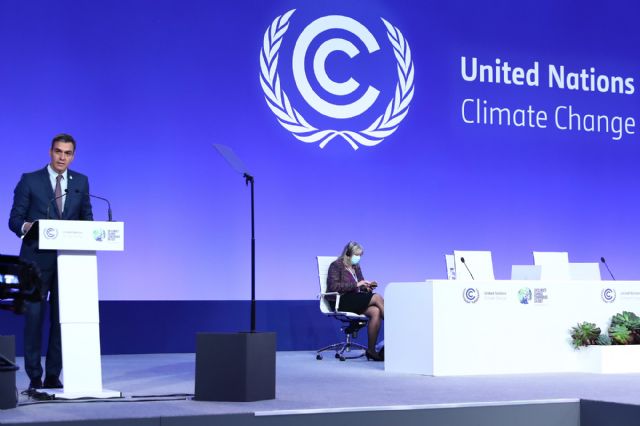 Pedro Sánchez anuncia en la COP26 que España incrementará un 50% la financiación climática hasta los 1.350 millones de euros anuales a partir de 2025 - 1, Foto 1