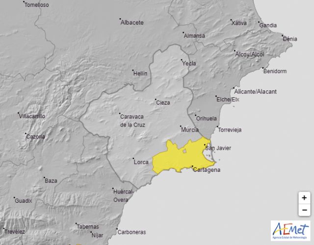 Meteorología advierte de lluvia hasta 15 litros en una hora esta tarde y noche en el Campo de Cartagena y Mazarrón - 1, Foto 1