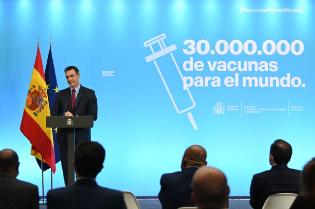 Sánchez anuncia que España ha cumplido su compromiso de donar 30 millones de vacunas contra la COVID-19 en 2021 - 1, Foto 1