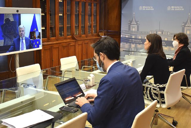 Llop presenta las principales líneas del plan Justicia 2030 al comisario de Justicia de la Unión Europa - 1, Foto 1