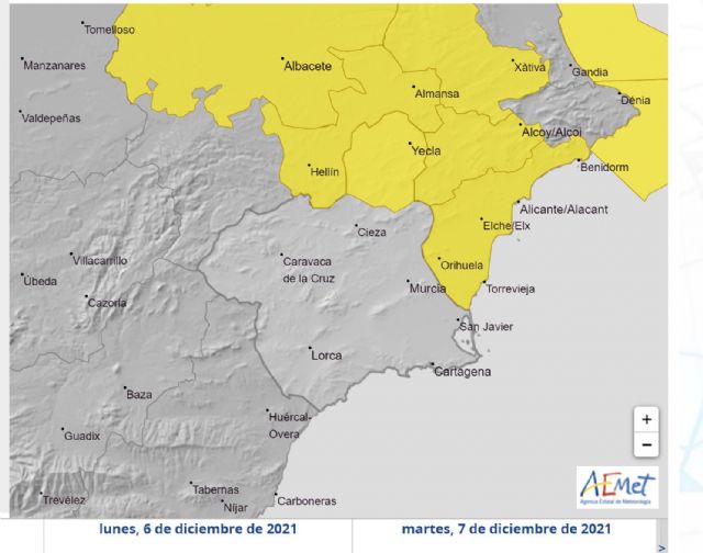 La Agencia Estatal de Meteorología emite aviso de nivel AMARILLO por vientos en el Altiplano - 1, Foto 1