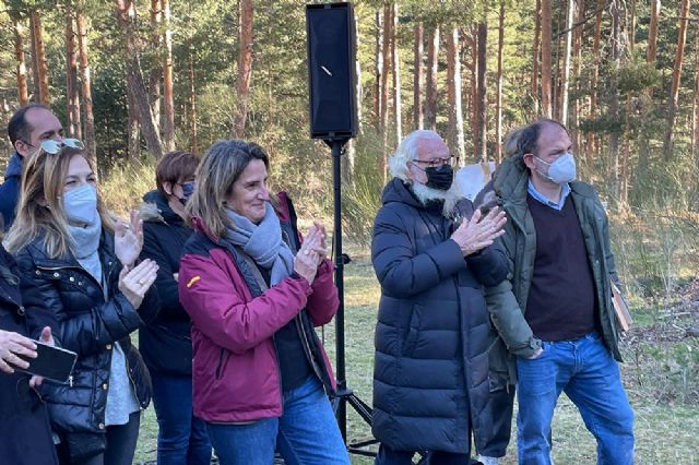 Teresa Ribera recibe las llaves del Pinar de los Belgas en un acto simbólico junto a un grupo de defensores históricos de la Sierra de Guadarrama - 1, Foto 1