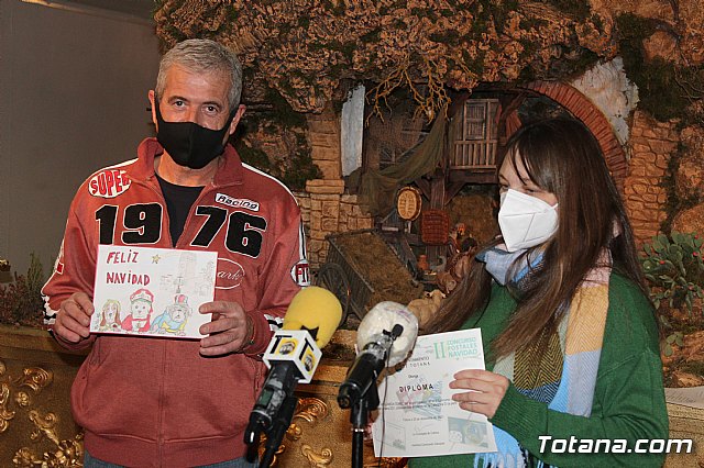 Entregan los premios a los ganadores del II Concurso de Postales de Navidad Totana 2021, que ha organizado la Concejala de Cultura - 14