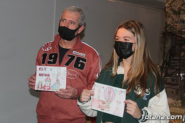 Entregan los premios a los ganadores del II Concurso de Postales de Navidad Totana 2021, que ha organizado la Concejala de Cultura - 16