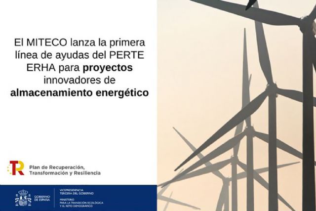 El MITECO lanza la primera línea de ayudas del PERTE ERHA para proyectos innovadores de almacenamiento energético - 1, Foto 1