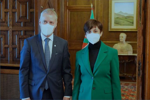 Isabel Rodríguez se reúne en Vitoria con el lehendakari Íñigo Urkullu - 1, Foto 1