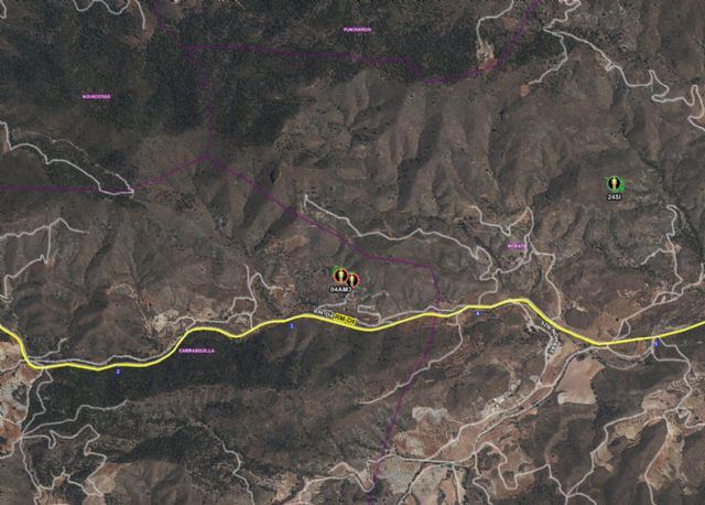 Efectivos del Infomur acuden a apagar un incendio forestal en la Sierra de la Almenara - 1, Foto 1