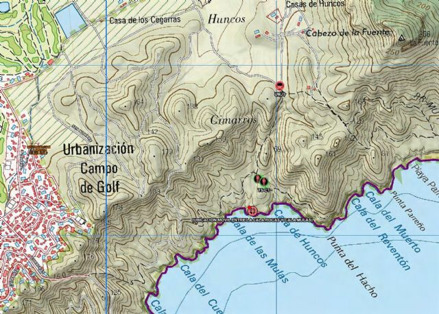 Senderista de 68 años accidentada en la cala de Las Mulas (Cartagena) - 1, Foto 1