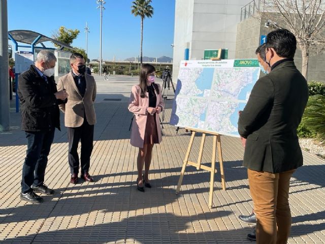 Movibus pone en marcha cuatro nuevas líneas de autobús entre el hospital Los Arcos y los municipios del Mar Menor - 1, Foto 1