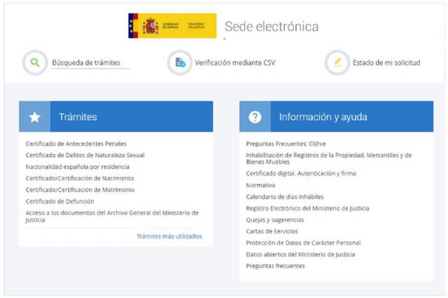 Los nuevos trámites telemáticos del Ministerio de Justicia superan los 2.200 expedientes en un mes de funcionamiento - 1, Foto 1