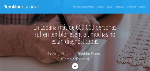 Palex lanza la primera web en español dedicada exclusivamente al temblor esencial - 1, Foto 1
