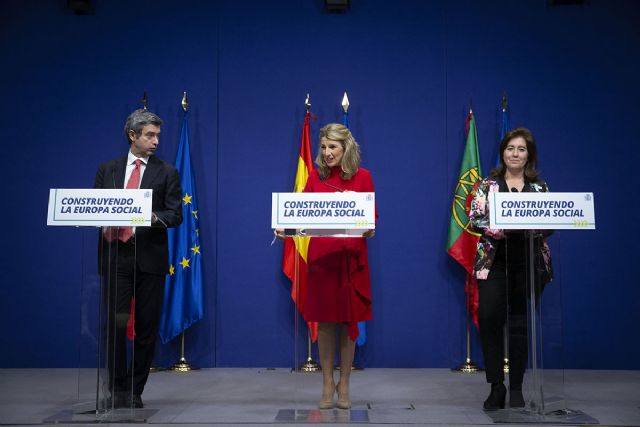 Díaz defiende con sus homólogos de Italia y Portugal una respuesta más social ante la guerra de Ucrania - 1, Foto 1