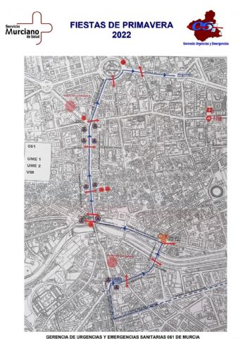 Dispositivo sanitario desplegado hoy con motivo del Bando de la Huerta 2022 - 1, Foto 1
