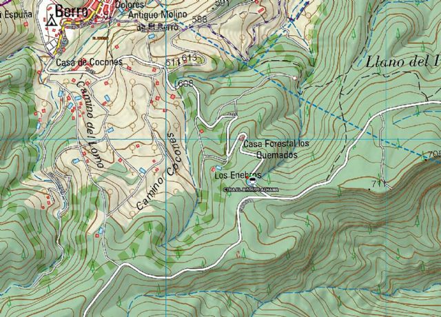 Herido tras salirse de va y chocar con rbol en Alhama de Murcia, Foto 1