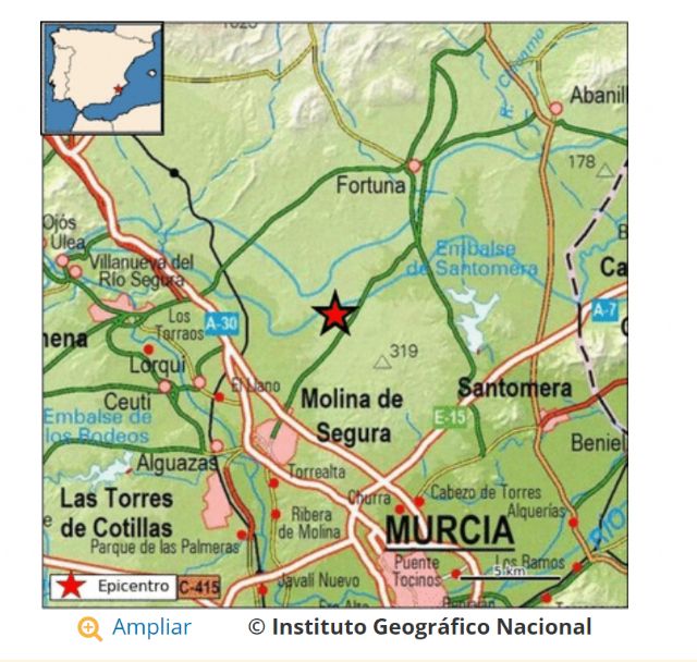 Un pequeño sismo alerta a los vecinos de Lorquí - 1, Foto 1