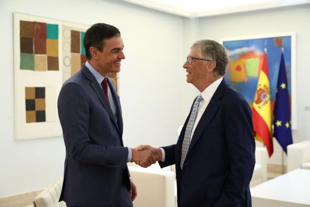 Pedro Sánchez se reúne con Bill Gates, copresidente de la Fundación Bill & Melinda Gates - 1, Foto 1