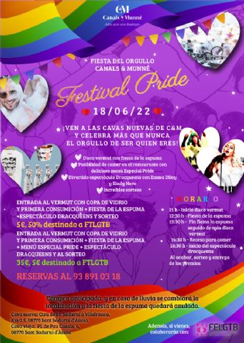 CANALS & MUNNÉ organiza, el día 18 de junio, su primer festival PRIDE - 1, Foto 1