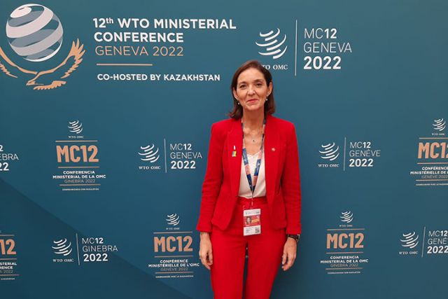 La ministra Maroto valora positivamente los acuerdos alcanzados en pesca, vacunas y alimentos logrados en la OMC - 1, Foto 1