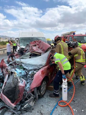 Fallece una persona en un accidente de tráfico ocurrido en la A-7, en Lorca - 1, Foto 1