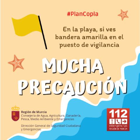 Los puestos de vigilancia de playas del Plan Copla abren hoy viernes 1 de julio con 4 banderas amarillas - 1, Foto 1