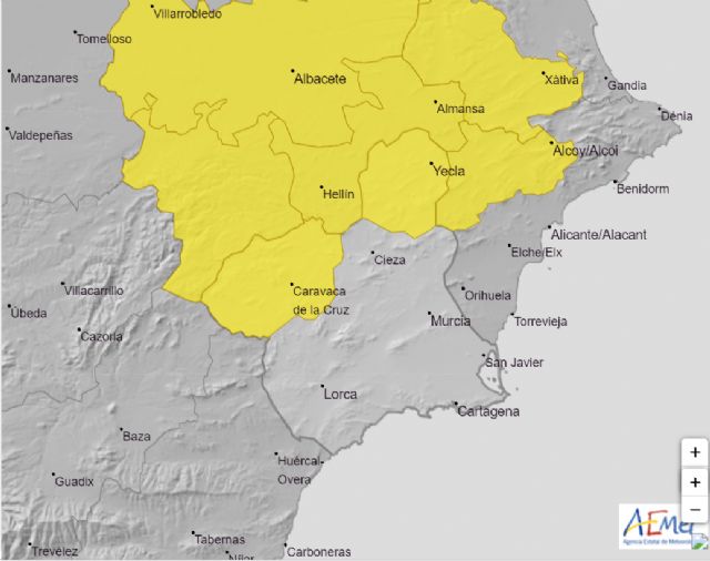 La Agencia Estatal de Meteorología emite para mañana, lunes 4 de julio, aviso AMARILLO por TORMENTAS en la Región de Murcia - 1, Foto 1