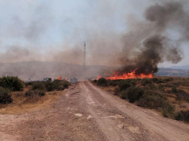 Incendio en El Saladillo, Mazarrón, Foto 1