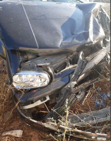 Un herido en un accidente de tráfico en Pozo Aledo (San Javier) - 1, Foto 1