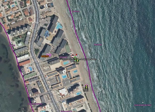 Fallece un hombre por ahogamiento en la playa Banco de Tabal, San Javier - 1, Foto 1