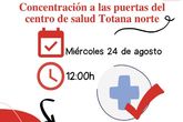 PSOE: Defendamos juntos el servicio de pediatría que los niños y niñas en Totana se merecen