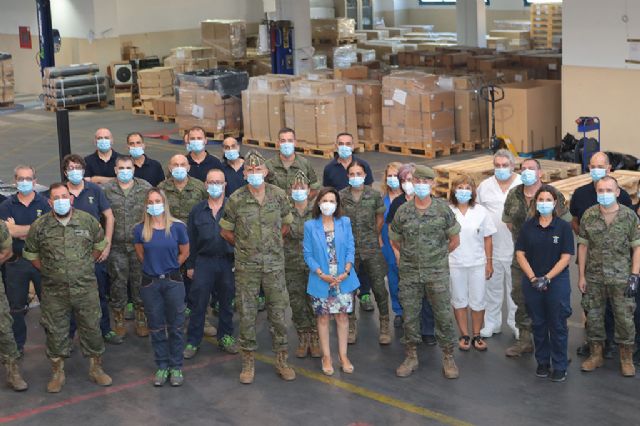 Robles califica de espectacular el trabajo del Parque y Centro de Abastecimiento de Material de Intendencia en apoyo a Ucrania - 1, Foto 1