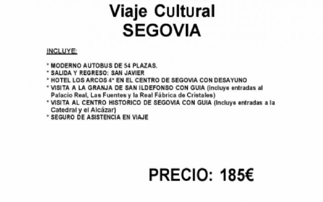 La concejalía de Cultura programa una salida cultural a Segovia - 1, Foto 1