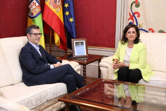 Félix Bolaños se reúne con la presidenta del Gobierno de La Rioja - 1, Foto 1