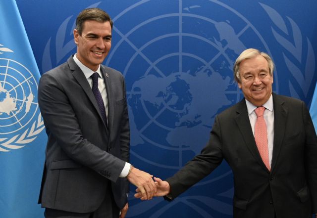 Sánchez se reúne en Nueva York con el secretario general de la ONU - 1, Foto 1