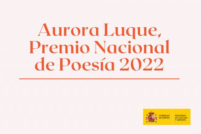 Aurora Luque, Premio Nacional de Poesía 2022 - 1, Foto 1