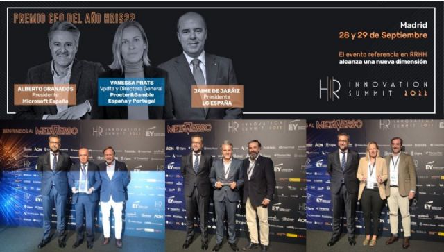 El HR Innovation Summit entrega los Premios CEOs del Año HRIS2022 a Jaime de Jaraíz (LG), Vanessa Prats (Procter& Gamble) y Alberto Granados (Microsoft) - 1, Foto 1