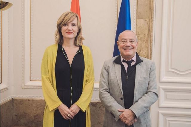 La ministra Pilar Alegría se reúne con el embajador francés, Jean-Michel Casa - 1, Foto 1