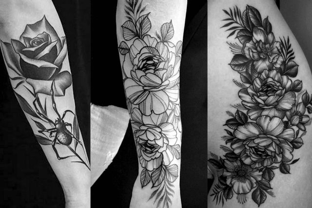 Steel of Doom decora la piel con los tatuajes de flores - 1, Foto 1