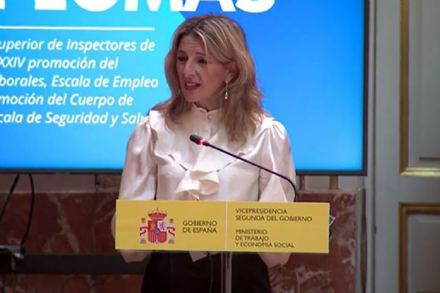 Yolanda Díaz anuncia el primer foro mundial de las Inspecciones de Trabajo en Valencia - 1, Foto 1