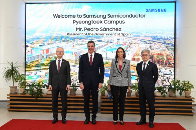 Sánchez se reúne con los máximos responsables de Samsung para presentarles los planes de España para convertirse en un actor mundial relevante en el sector de los semiconductores - 1, Foto 1