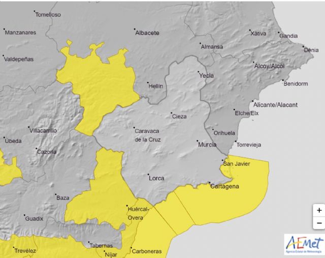 La Agencia Estatal de Meteorología emite para hoy día 11 boletín de fenómenos costeros en la Región de Murcia - 1, Foto 1