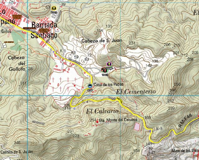 Bomberos apagan un conato de incendio forestal declarado en la falda del monte Calvario, en Cartagena - 1, Foto 1