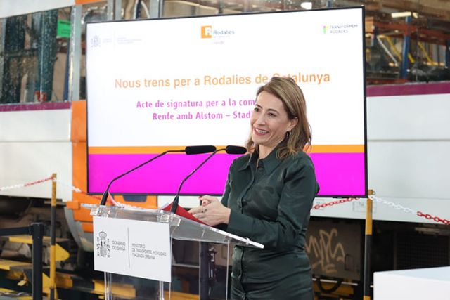 Raquel Sánchez celebra la compra histórica de 97 trenes para Rodalies de Cataluña por 858 millones de euros - 1, Foto 1