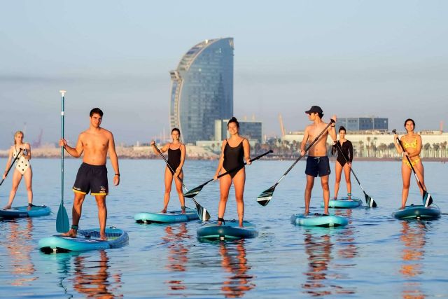 Aprender a hacer paddle surf en Barcelona con la Escuela Eswell - 1, Foto 1