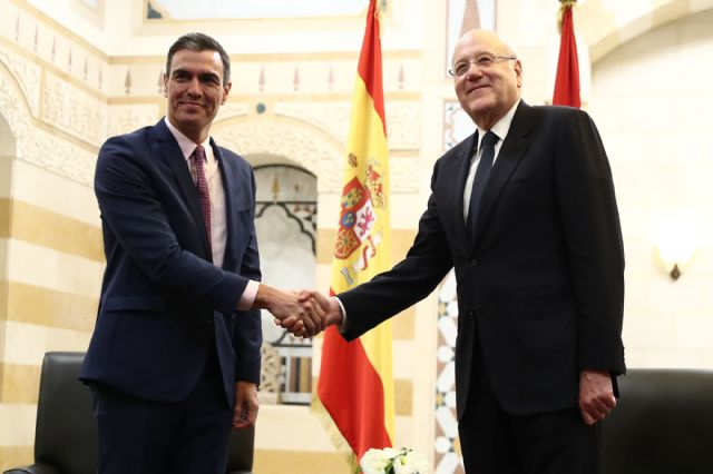 Pedro Sánchez se reúne en el Líbano con el primer ministro y con el presidente del Parlamento - 1, Foto 1