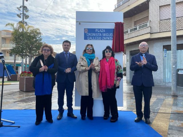 Se nombra la plaza en honor al Cronista Oficial de la Villa de San Javier, Miguel Gallego Zapata - 1, Foto 1