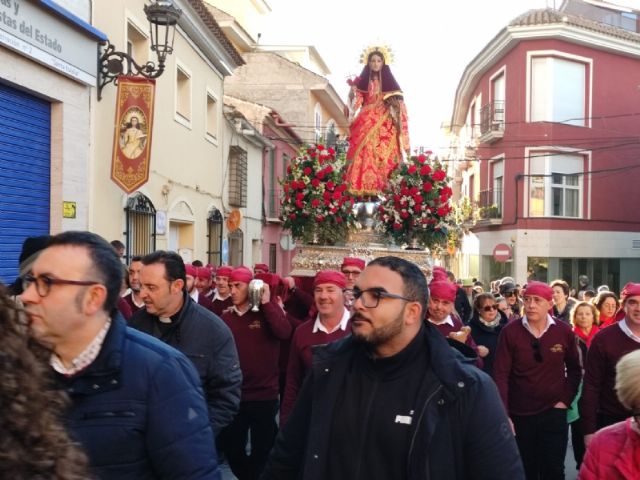 Ms de 15.000 personas participan en la jornada de romera de Santa Eulalia de Mrida, Patrona de Totana, que regresa a su santuario en Sierra Espua - 19