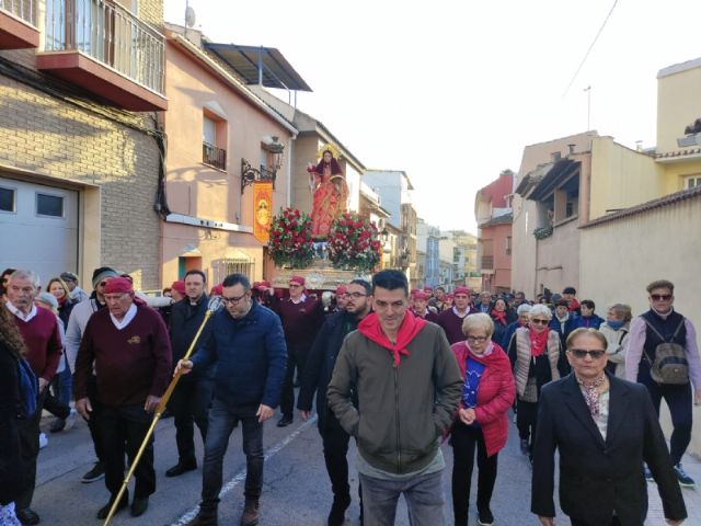 Ms de 15.000 personas participan en la jornada de romera de Santa Eulalia de Mrida, Patrona de Totana, que regresa a su santuario en Sierra Espua - 21